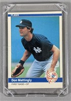 1984 Fleer Don Mattingly Baseball Card #131