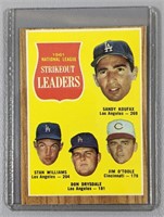 1962 Topps N.L. Strikeout Leaders #60