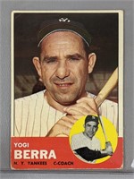 1963 Topps Yogi Berra Baseball Card #340