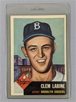 1953 Topps Clem Labine Baseball Card #14