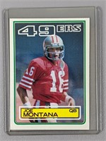 1983 Topps Joe Montana Football Card #169