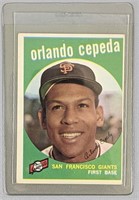 1959 Topps Orlando Cepeda Baseball Card #390