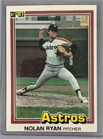 1981 Donruss Nolan Ryan Baseball Card #260