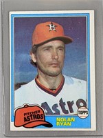 1981 Topps Nolan Ryan Baseball Card #240