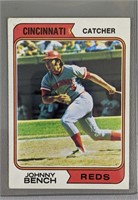 1974 Topps Johnny Bench Baseball Card #10