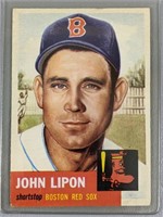 1953 Topps John Lipon Baseball Card #40