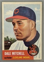 1953 Topps Dale Mitchell Baseball Card #26