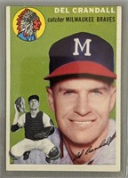 1954 Topps Del Crandall Baseball Card #12