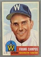 1953 Topps Frank Campos Baseball Card #51