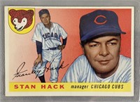 1955 Topps Stan Hack Baseball Card #6