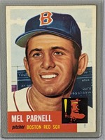 1953 Topps Mel Parnell Baseball Card #19