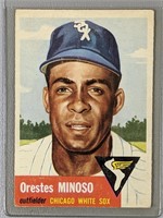 1953 Topps Orestes Minoso Baseball Card #66