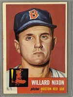 1953 Topps Willard Nixon Baseball Card #30