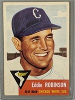 1953 Topps Eddie Robinson Baseball Card #73