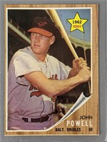1962 Topps John Powell Rookie Card #99