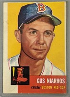 1953 Topps Gus Niarhos Baseball Card #63
