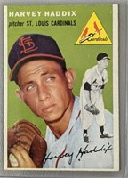 1954 Topps Harvey Haddox Baseball Card #9