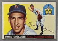 1955 Topps Wayne Terwilliger Baseball Card #34