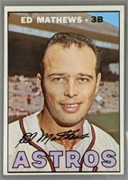 1967 Topps Ed Mathews Baseball Card #166