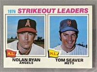 1977 Topps 1976 Strikeout Leaders Baseball Card