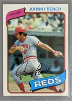 1980 Topps Johnny Bench Baseball Card #100