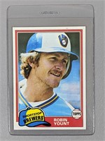 1981 Topps Robin Yount Baseball Card #515