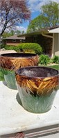 2 Large Roseville Pots-