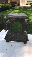 Vintage Cast iron mantle clock part- very ornate