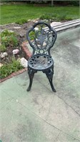 Cast iron patio chair vary heavy