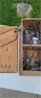 Vintage Western Electric telephone box and parts