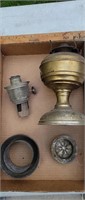 Vintage oil lamp parts