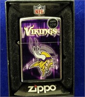 New Old Stock Minnesota Vikings Zippo Lighter