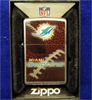 New Old Stock Miami Dolphins Zippo Lighter