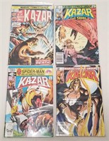 (4) Vintage Marvel Ka-Zar Comic Books