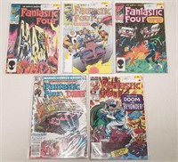 (5) Marvel Fantastic Four Comic Books