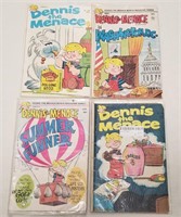 (4) Vintage Fawcet Dennis The Menace Comic Books