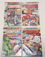 (4) Vintage Marvel The Champions Comic Books