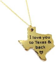 I Love You To Texas & Back Necklace