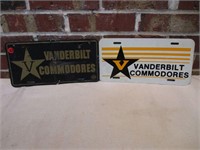 2 Vanderbilt Car Tags