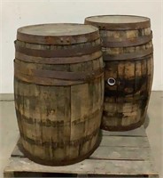 (2) Vintage Wine Barrels