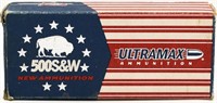 20 Rounds Of Ultramax .500 S&W Ammunition