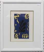 Composition Fon Bleu by Henri Matisse