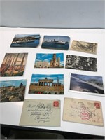 Postcards. Used and unused
