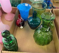 Flat of Assorted Glassware