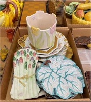 Ceramic Dishes, Planters, Spoon Holders, Tray