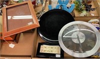 Clock, Musical Card Box, Platter, Picture Frame