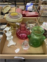 Assorted Vases, Pitcher and Ashtray