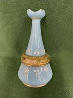 Applied Enamel Blue Vase