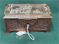 Art Nouveau Trinket Box w/Key