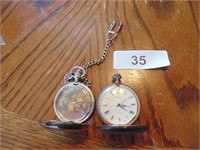 (2) Pocket Watches (1-Dunhaven 17 Jewels)